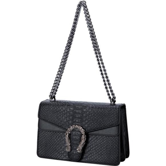 Crossbody Shoulder Chain Purse for Women PU Leather Messenger Bag Small Evening - Picture 1 of 6
